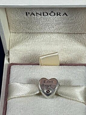 NWOT PANDORA Sterling Silver Grand Daughter Charm 796261PCZ